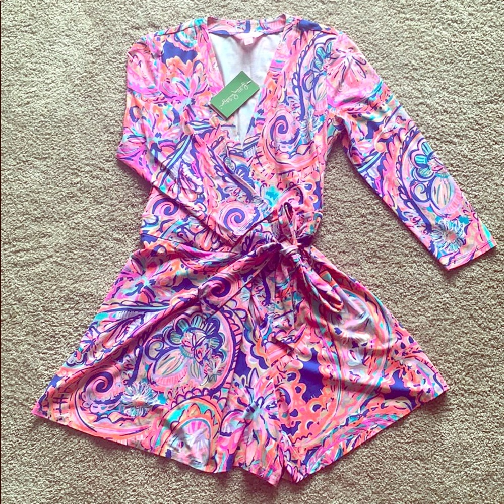 NEW Lilly Pulitzer Karlie Wrap romper